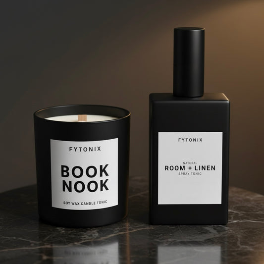 GIFT SET DUO • Soy Wax Wood Wick Candle Tonic & Room/Linen Spray Tonic *BUNDLE & SAVE!*