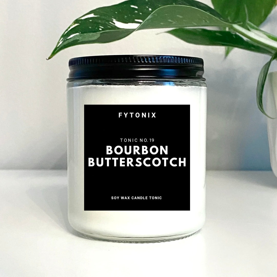 Bourbon Butterscotch candle soy wax non-toxic scented candle 