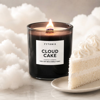 CLOUD CAKE Soy Wax Candle Tonic + Wood Wick • 13 oz