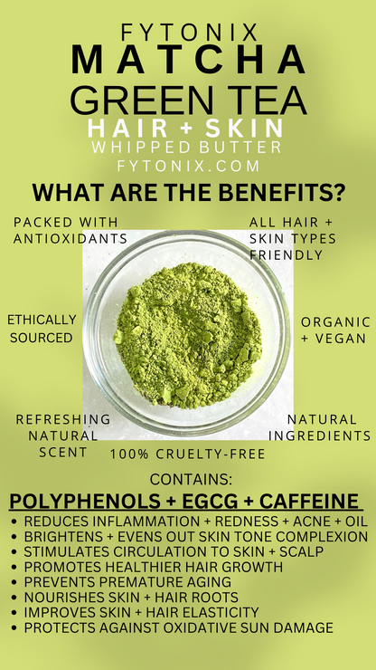 MANTECA TÓNICA PARA EL CRECIMIENTO DEL CABELLO DE TÉ VERDE MATCHA