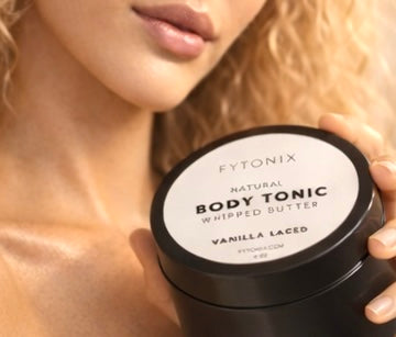 Reveal your golden glowing goddess with FYTONIX handmade body butter double whipped shea butter moisturizer cream for your whole body. Get smooth soft silky radiant glowing glass skin all year long with Fytonix